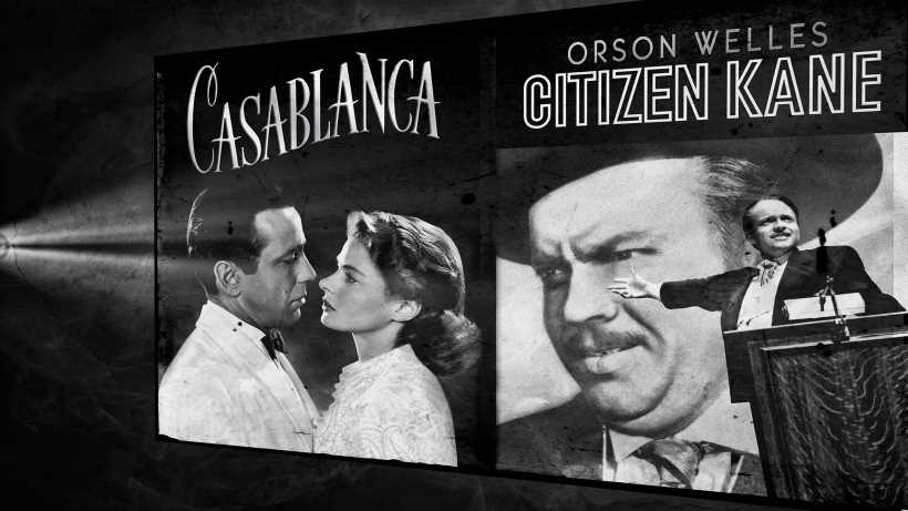 best black and white film casablanca citizen kane