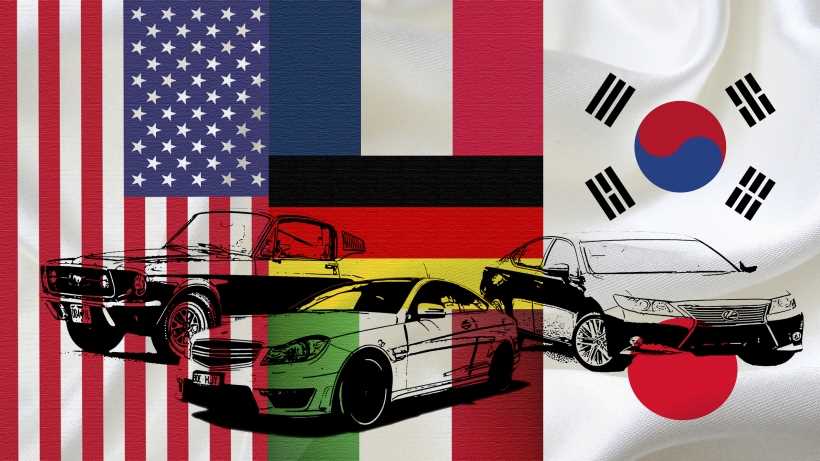 American, European or Asian cars