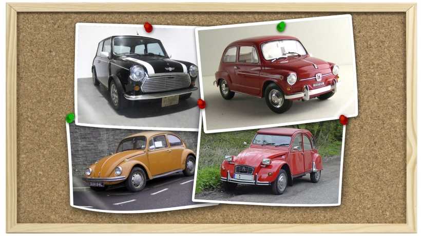 cool small cars: cool small cars: mini, 600, beetle and 2CV