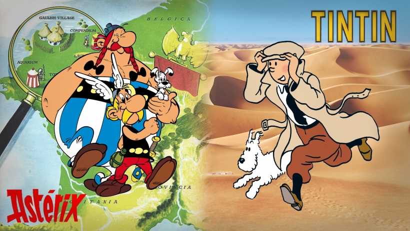 Asterix or Tintin charming comics series